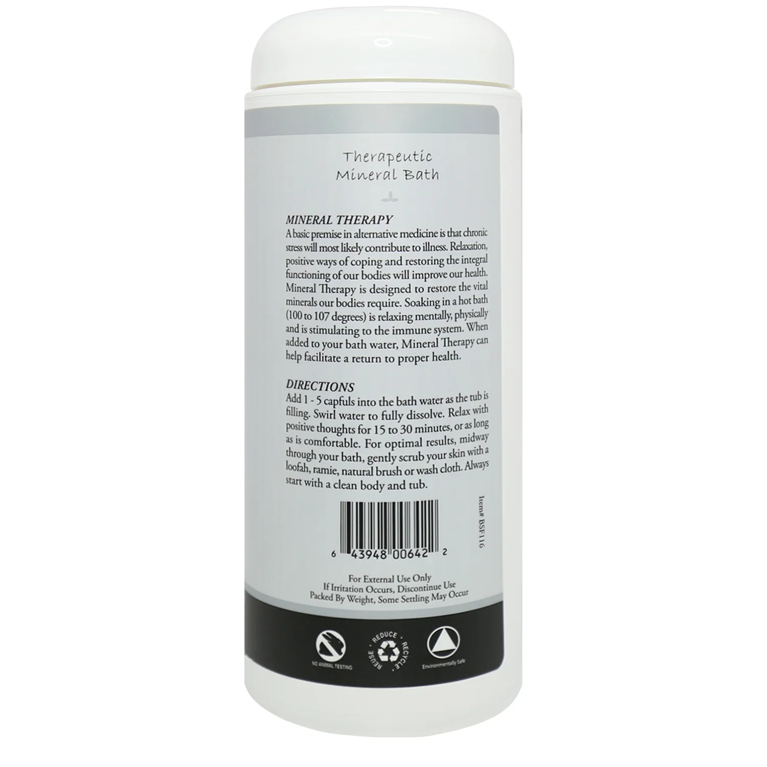 Scent Free Bath Salt 16oz - Image 3